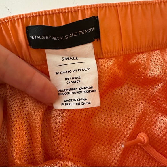 Petals and Peacock Orange Butterflies Crinkle Track/Skate Snap Button Pants S - Picture 8 of 16